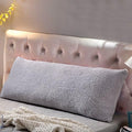 REAFORT Sherpa Body Pillow Cover 21"x54", Zipper Closure by Reafort