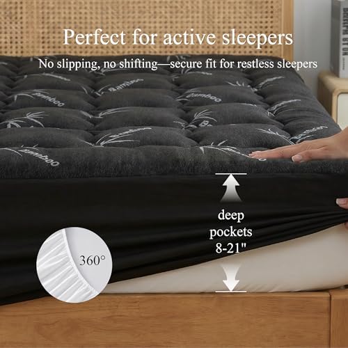 Full Size Mattress Topper Bamboo Viscose - Image 5