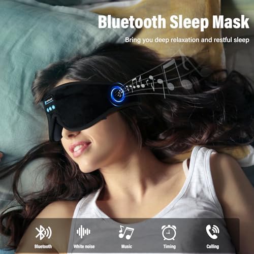 Sleep Headphones, Sleep Mask for Side Sleeper, 3D Eye Mask for Sleeping - Image 5