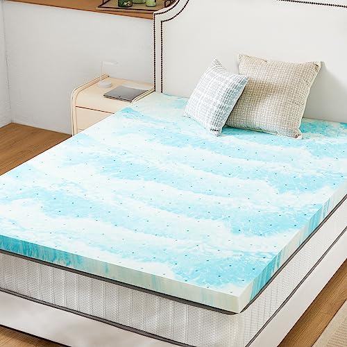 Sweetcrispy Full 2 Inch Memory Foam Cooling Gel Infused Mattress Topper by Sweetcrispy
