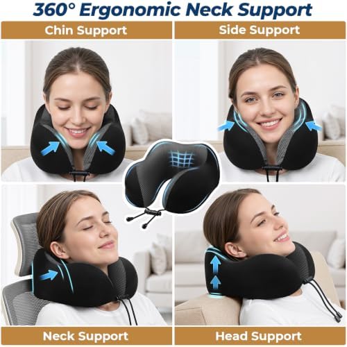 ExploreBliss Travel Pillow, Neck Pillow Airplane - Image 4