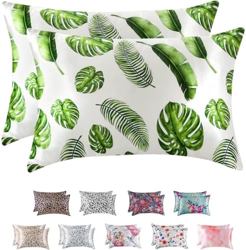 MR&HM Satin Pillowcase 2 Pack, King Size 20"x36" by MRHM
