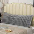 Fluffy Faux Fur Body Pillowcase, Luxury Bubble Waffle Carved Plush Long Size by Uhamho