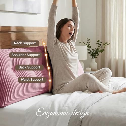 Deodar Headboard Pillow King, Wedge Pillows Headboard Triangle Reading - Image 2