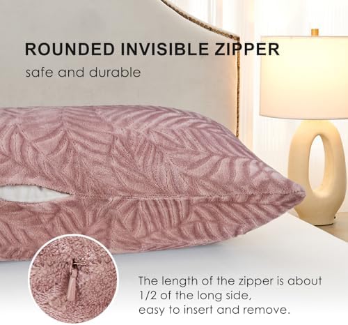 SOCHOW Body Pillow Cover 21x54 Inches, 1 Pack, Dusty Pink - Image 3