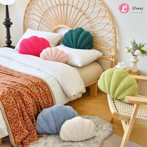 Lfsaaj Seashell Throw Pillows, Shell Shaped Throw Pillows, 18 Inch Soft Home - Image 6