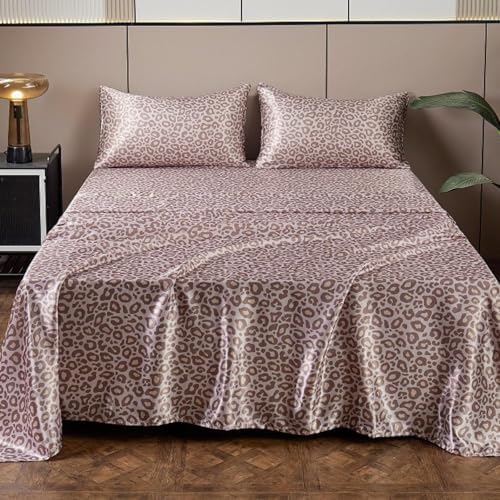 Pink Leopard Printed Pillow Cases, Standard Cheetah Satin Pillowcase - Image 7