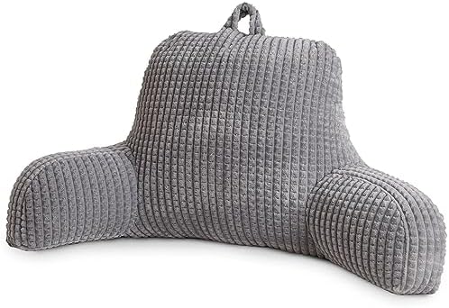 A Nice Night Grey 18.5" Bed Wedge Reading Pillows by ANICENIGHT