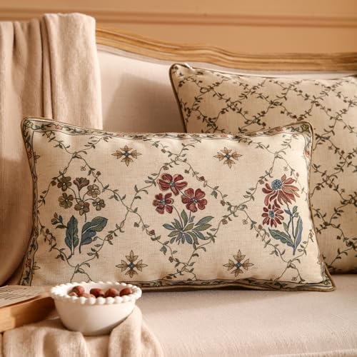 patdrea French Vintage Linen Throw Pillow Cover - Image 2