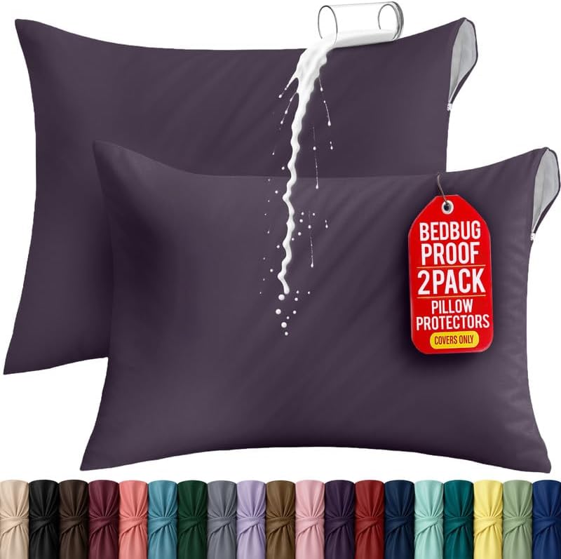 Set of 2 Pillow Protectors by UTOPIABEDDING