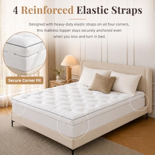 4 Inch Extra Thick Mattress Topper Queen Size - Image 5