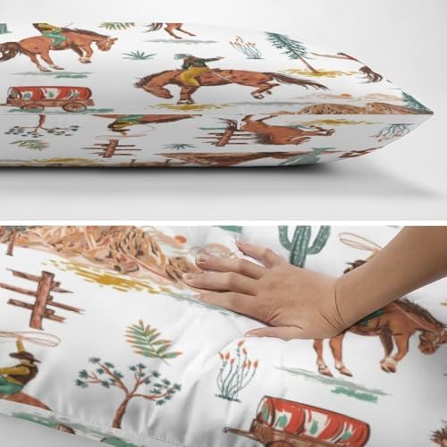 Brown Western Cowboy Body Pillow Cover Pillowcase - Image 5