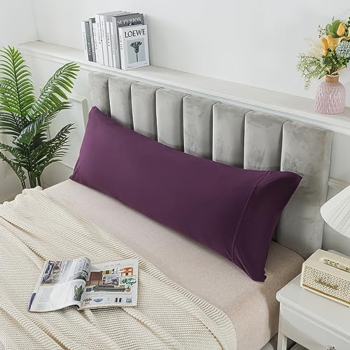 H HOUSEHOLD 100% Jersey Knit Cotton Body Size Pillowcases Set of 1, Super Soft - Image 2