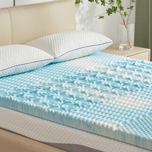 SINWEEK Mattress Topper 5-Zone Memory Foam Mattress Topper Pressure Relieve by SINWEEK
