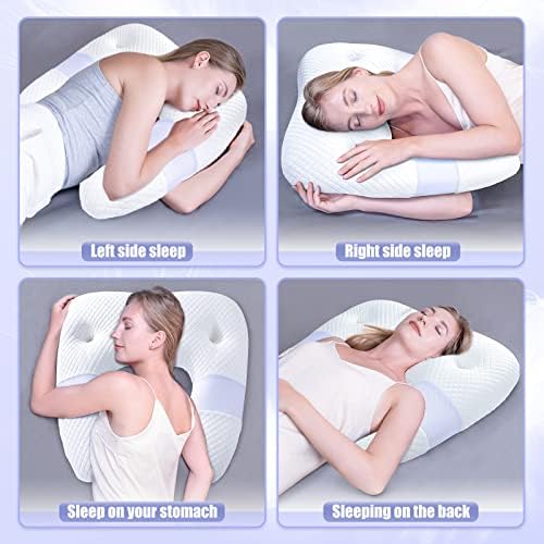 SAHEYER Side Sleeper Pillows for Adults, U Shaped Body Pillow for Pain Relief - Image 5