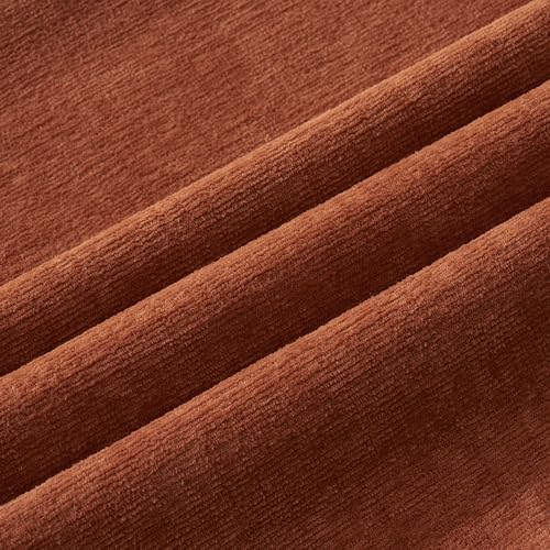 MIULEE Fall Rust Chenille Couch Throw Pillow Covers - Image 2