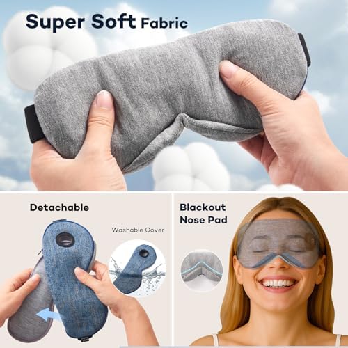 Heated Eye Mask, Cotton Cordless Warm Eye Compress Mask - Image 6