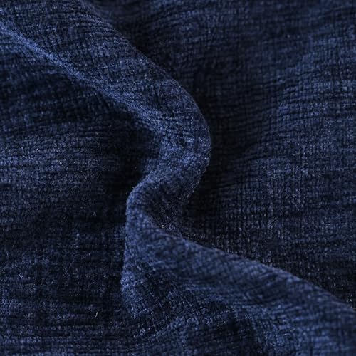 CaliTime Decorative Couch Throw Pillow Covers 18 X 18 Inches Navy Blue - Image 2
