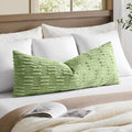 Kevin Textile 20x54 Inch Long Body Lumbar Pillow Cover 1 Pack Soft Plush Stripe by KevinTextile