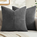 MIULEE Grey Decorative Throw Pillow Covers by MIULEE