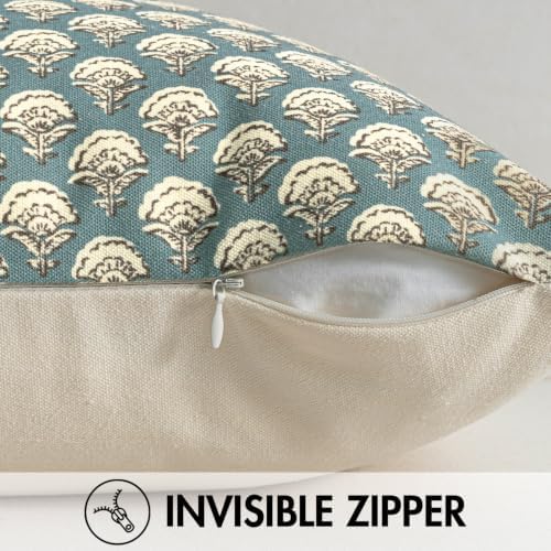 MIULEE Floral Print Decorative Pillow Covers 20x20 - Image 6