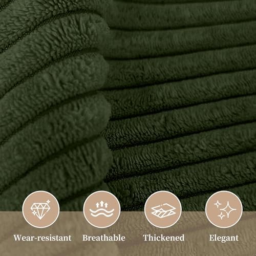 Sasttie Headboard Pillow Full, Wedge Pillow Headboard, Olive Green - Image 5