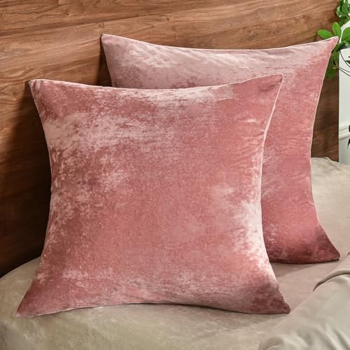 PHF Truly Velvet Euro Sham, No Insert, 2 Pack Color Gradient Euro Throw Pillow - Image 2