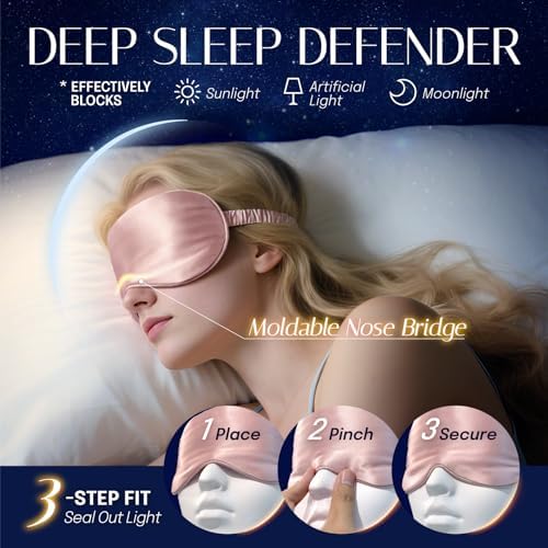 OLESILK 100% Mulberry Silk Sleep Mask - Image 3