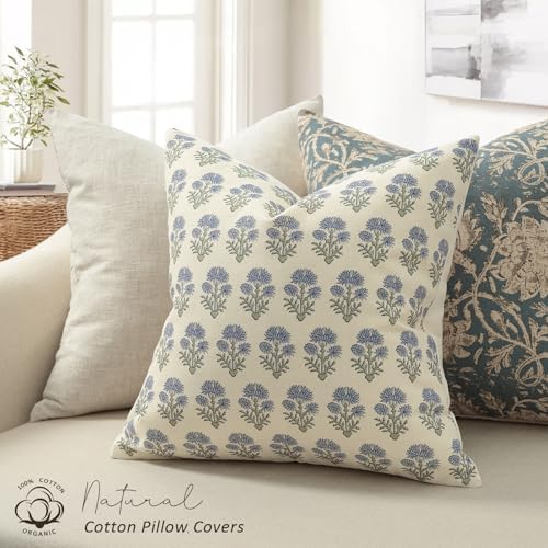 Farmhouse Floral Pillow Covers 12x20 Set of 2, Country Botanical Throw Pillow - Image 2