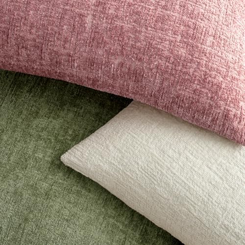 MIULEE Couch Pillow Covers Textured Chenille Home Decor 18x18 Sage Green - Image 3