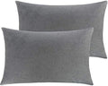 NTBAY Queen Velvet Pillowcases, Smoke Grey by NTBAY