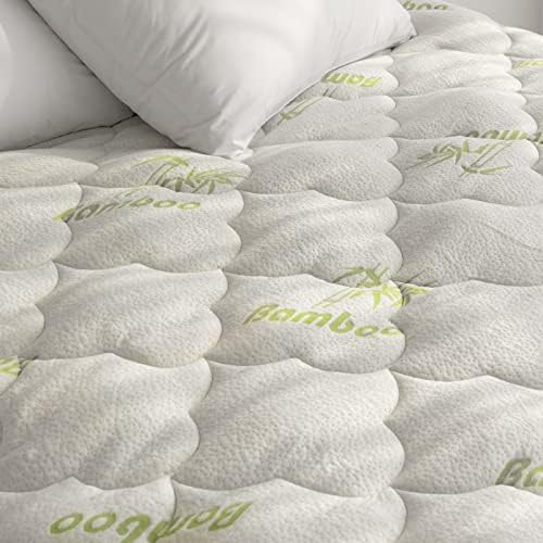 King Size Air Mattress Topper Cover Thick Quilted Pad King, Bamboo Viscose - Image 2