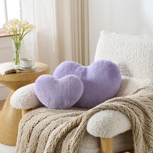 2PCS Heart Throw Pillows Room Decor Home Decor Bedroom Decor - Image 2