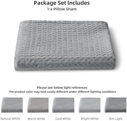 CHUFFED 100% Cotton Waffle Weave Body Pillow Cover - Image 4