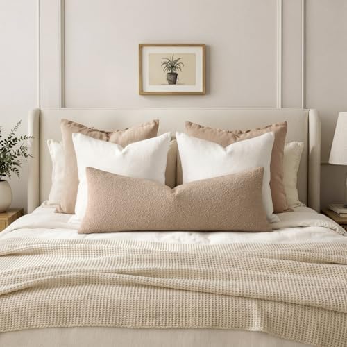 MIULEE Textured Boucle Lumbar Pillow Cover - Image 3