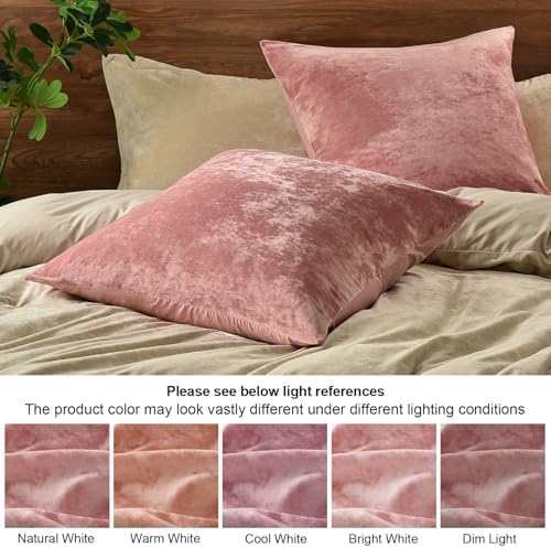 PHF Truly Velvet Throw Pillow Covers, No Insert, 2 Pack Color Gradient Cushion - Image 5