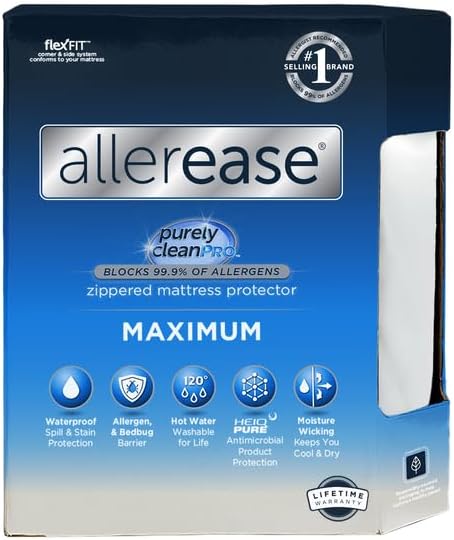 AllerEase Maximum Allergy Mattress Protector, Twin Size - Image 2