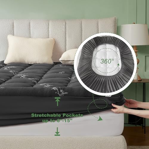 BEDLORE Full Size Mattress Topper, Pillow Top Mattress Pad - Image 6