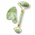 Jade Roller and Gua Sha Set, Natural Jade Stone Facial Massage Tools by XUYUNatural