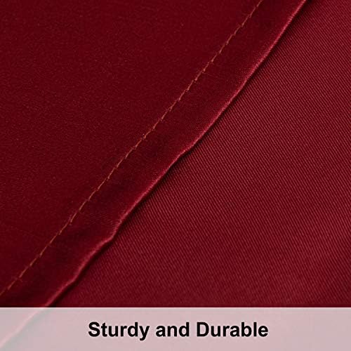 NTBAY Queen Satin Pillowcases, Wine Red - Image 3