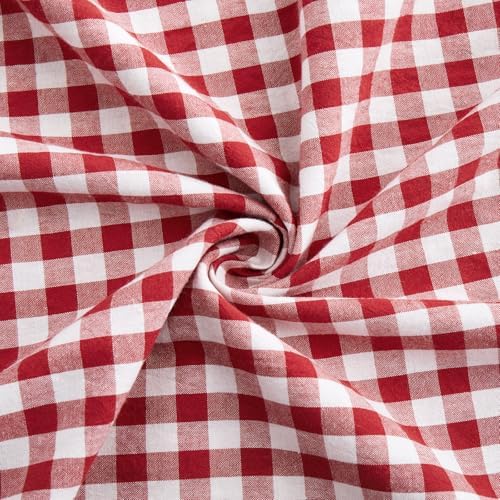 KKJIAF 2 Pcs Ruffle Gingham Pillow Covers 20" x 20" - Image 7