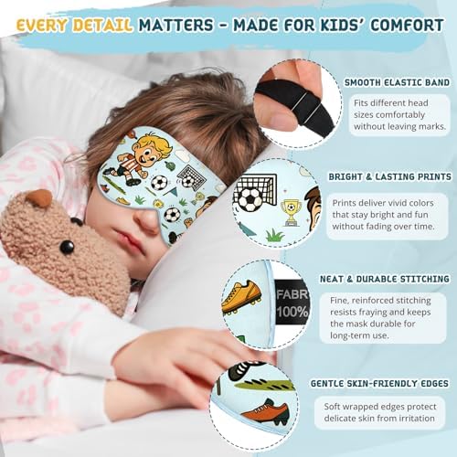 Kids Silk Sleep Mask, 100% Mulberry Silk Eye Mask - Image 3
