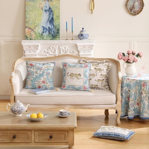 patdrea Designer French Vintage Linen Throw Pillow Cover - Image 3