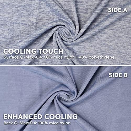 HOMFINE Cooling Pillowcases for Hot Sleepers Standard Set of 2 - Image 3