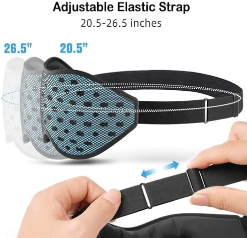 LitBear Breathable Sleep Mask, 3D Eye Mask Sleep - Image 6