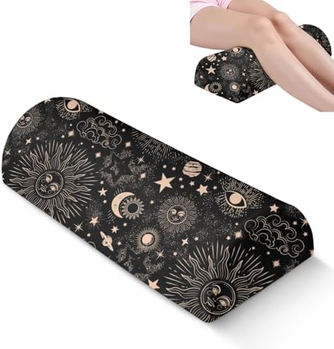 Knee Pillow for Back Sleeping – Half Moon Bolster Pillow for Under Knee While by Unknown