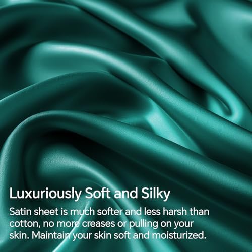 BEDELITE Satin Sheets Twin XL Size Bed Set, 3 Pieces - Image 3