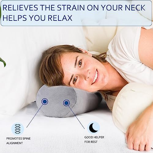 Neck Roll Pillow, Cervical Neck Pillow Bolster Pillow - Image 5