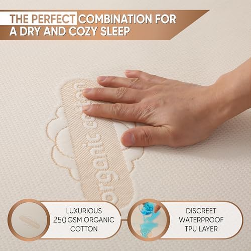 Waterproof Organic Mattress Protector Twin XL Size – Premium Soft Organic - Image 4