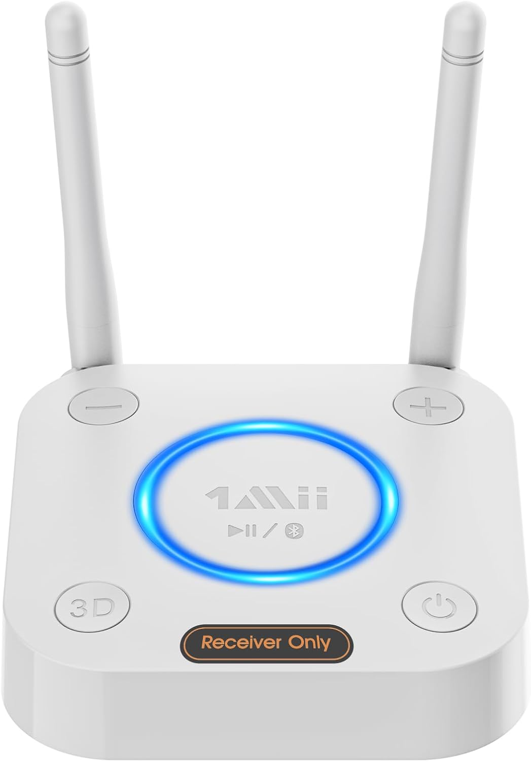 [Upgraded] 1Mii Bluetooth 5.1 Receiver, Long Range HiFi Bluetooth Audio Adapter w/ 3D Surround aptX HD Low Latency, Optical RCA AUX 3.5mm Coaxial for Home Stereo System - B06Pro Grey